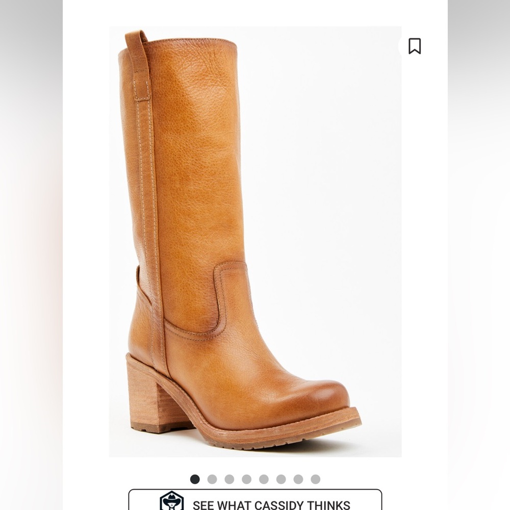 Cleo + Wolf Tan Heeled Boots